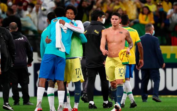 James Rodríguez ingresó en el remate del juego, pero no se hizo sentir. fOTO EFE