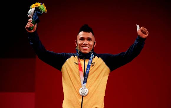En la imagen se aprecia la cara de satisfacción de Luis Mosquera por el deber cumplido con él, el país y su familia. FOTO Getty 