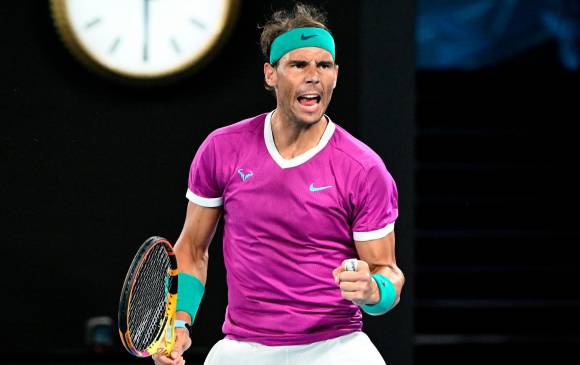 El español Rafael Nadal ganó y avanzó a los octavos de final del Abierto de Australia. FOTO EFE