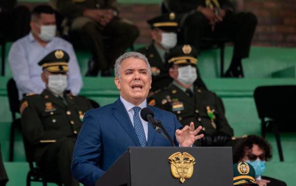 Los anuncios del presidente Duque incluyen cambios en la estructura del Ministerio de Defensa, en cabeza del ministro Diego Molano, y en la Policía Nacional. FOTO: PRESIDENCIA DE LA REPÚBLICA