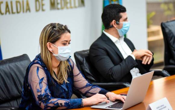 María Camila Villamizar, secretaria privada de la Alcadía de Medellín. Foto: Twitter María Camila Villamizar.