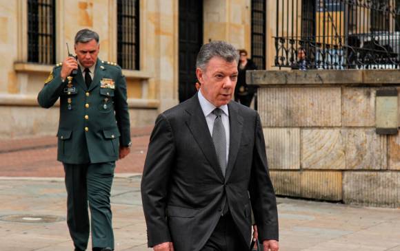 El expresidente Juan Manuel Santos estará desde las 2 p.m. de este viernes ante la Comisión de la Verdad . (Colprensa - Álvaro Tavera).