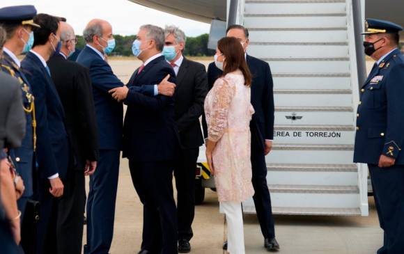 El presidente Iván Duque arribó a España en la tarde de este miércoles. Foto Twitter @IvanDuque