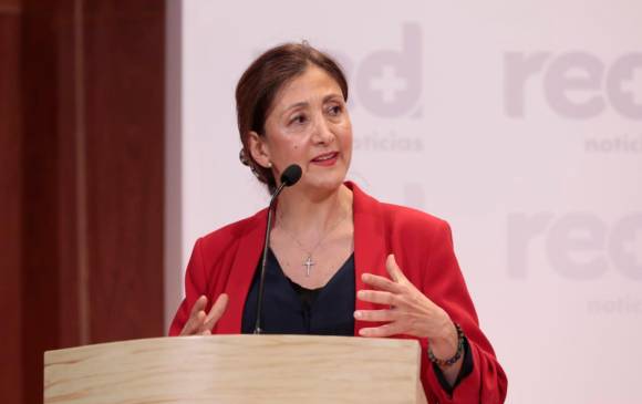 Ingrid Betancourt, candidata presidencial por el partido Verde Oxígeno.