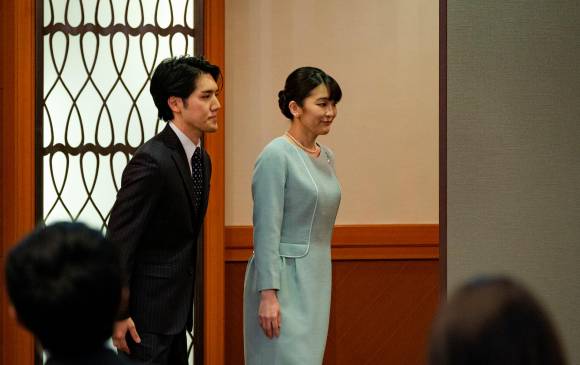 La princesa Mako contrajo matrimonio con Kei Komuro, excompañero universitario. FOTO EFE