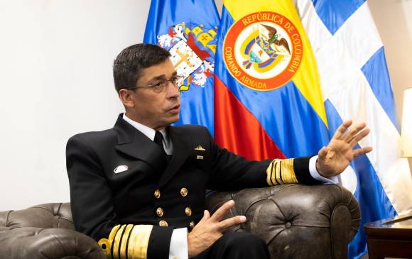 El almirante Gabriel Pérez es el comandante de la Armada Nacional de Colombia desde agosto de 2020. FOTO Cortesía Armada