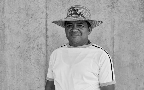 Gary González, el tejedor de sombreros Wayúu. FOTO Cortesía Expoartesano
