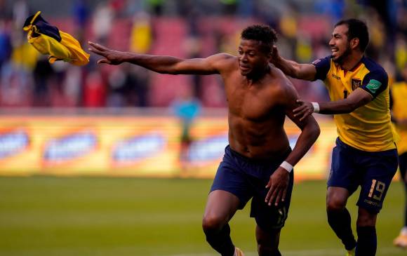 Michael Estrada despertó la locura en Ecuador tras gol. FOTO EFE