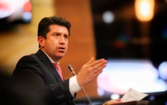 Diego Molano en su intervención en el Congreso. FOTO COLPRENSA