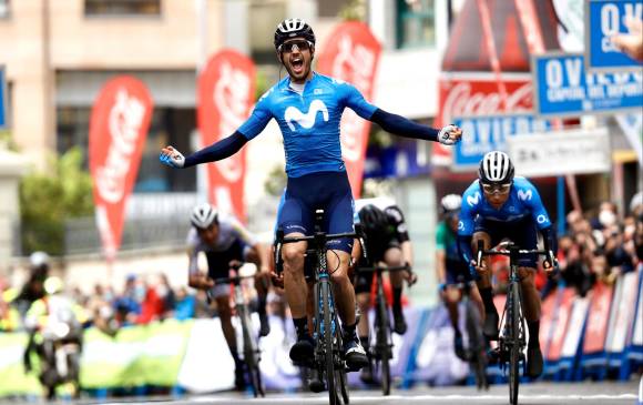 Final de la segunda estapa con dominio español. FOTO TWITTER VUELTA A ASTURIAS