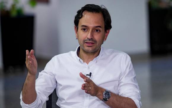 El ministro de Minas y Energía, Diego Mesa Puyo, dice que al gobierno le preocupan más retrasos en Hidroituango. FOTO JAIME PÉREZ