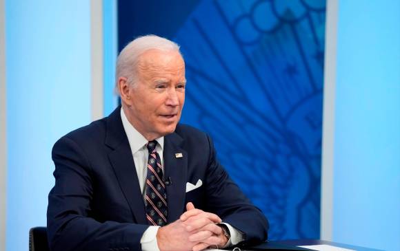 Biden y líderes del G7 se reunieron de forma virtual este jueves tras la invasión de Rusia a Ucrania. FOTO EFE