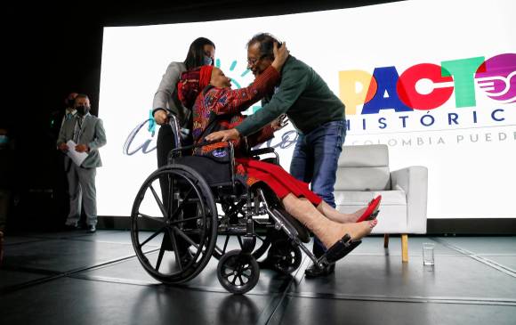 Pese a ser crítica de Gustavo Petro, Piedad Córdoba se sumó al Pacto Histórico que lidera el senador y exalcalde de Bogotá. “Se encartó conmigo”, le dijo el jueves pasado. FOTO colprensa