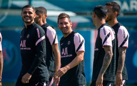 Leo Messi llegó al equipo parisino como agente libre. Foto EFE