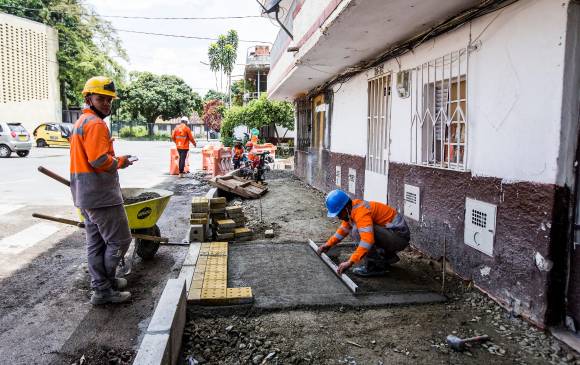 Uno de los indicadores corregidos por la CCI es la construcción de andenes. FOTO JULIO CÉSAR HERRERA
