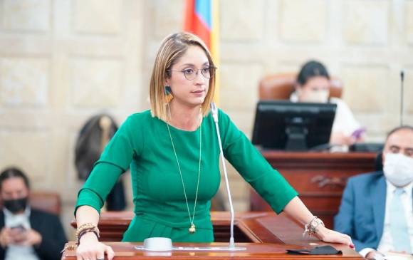 Ante los señalamientos de sus compañeros, la presidenta de la Cámara se defendió asegurando que no se le respetó el debido proceso en la investigación de la Universidad Externado. FOTO COLPRENSA