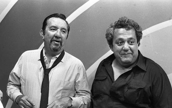 Pacheco y el Gordo Benjumea, grandes amigos, y figuras de la televisión colombiana. FOTO Colprensa