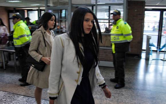 Imagen de Laura Moreno durante una de las audiencias que asistió. FOTO Colprensa 