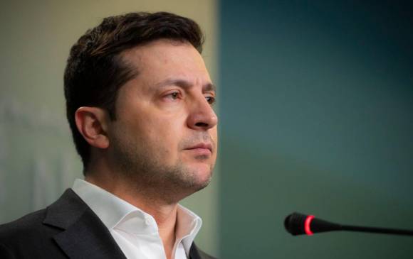 Volodimir Zelenski, presidente de Ucrania. FOTO GETTY 