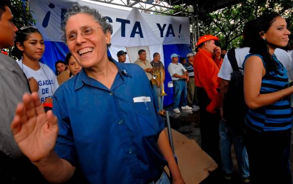 La exguerrillera Dora María Téllez es una de las políticas de oposición más reconocidas de la lucha contra el régimen de Daniel Ortega. FOTO: EFE