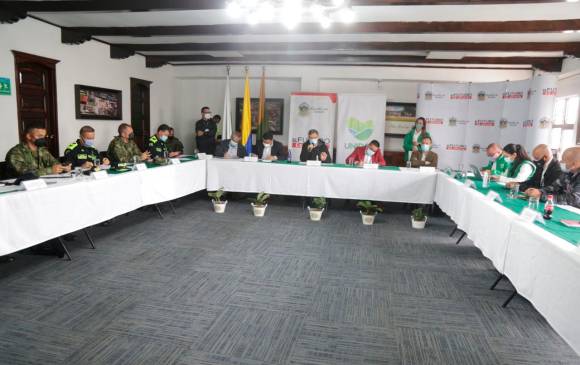 En el encuentro participaron los alcaldes de Argelia, La Unión, Nariño y Sonsón, FOTO: Cortesía Gobernación de Antioquia.