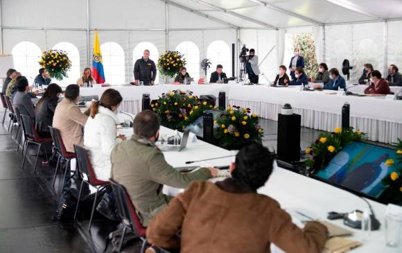 El presidente Iván Duque lideró el fin de semana el taller de revisión estratégica de logros de su Gobierno y abogó por la aceleración de metas en este año 2021. FOTO cortesía Presidencia