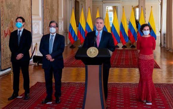Ayer se realizó el nombramiento de Mauricio Villamizar y Bibiana Taboada en Casa de Nariño. FOTO david romo - presidencia