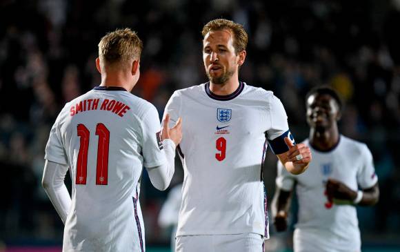 El delanero inglés Harry Kane llevó a su selección a la victoria y la clasificación al Mundial de Qatar. FOTO EFE