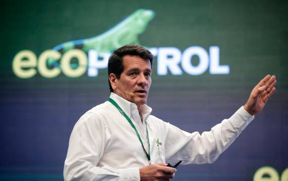 Felipe Bayón, presidente de Ecopetrol, dijo que los ingresos de la compañía cerraron 2021 en US$91,7 billones y crecieron 83,4% con respecto a los registrados el año pasado. FOTO COLPRENSA.