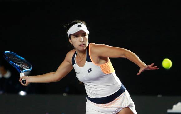 Camila Osorio presentó molestias en su pierna izquierda en su partido de cuartos de final y de ahí en adelante no pudo levantar su nivel en el certamen mexicano. FOTO: EFE