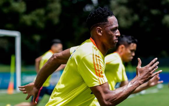 Yerry Mina y Luis Muriel. FOTO: COLPRENSA