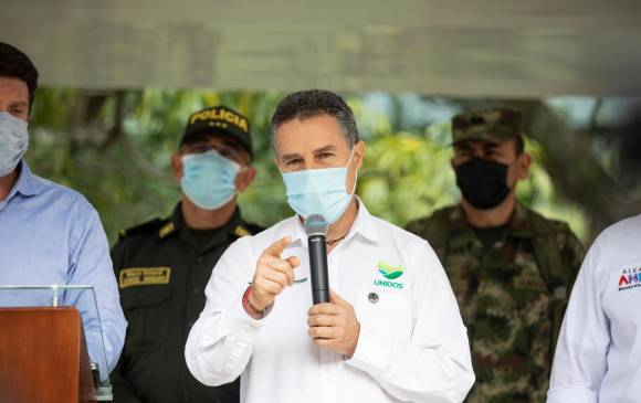 Aníbal Gaviria Correa está suspendido de su cargo, mientras avanza el juicio en su contra. Lo reemplaza actualmente Luis Fernando Suárez. FOTO: ANDRÉS CAMILO SUÁREZ.