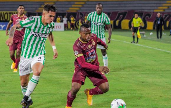 Jaminton Campaz, con su velocidad, fue un dolor de cabeza para los defensas de Nacional. Con su desequilibrio su equipo hizo la diferencia. FOTO cortesía dimayor