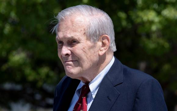 Imagen del exscretario de Defensa de Estados Unidos, Donald Rumsfeld, que falleció este miércoles a los 88 años de edad. FOTO EFE
