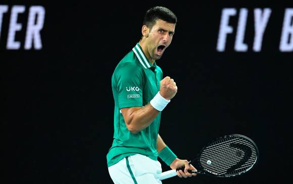 Djokovic alcanzó por novena ocasión las semifinales del Abierto de Australia. FOTO EFE