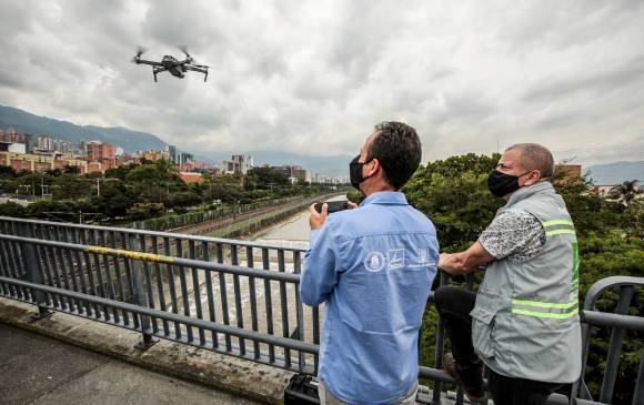 El peso de estos drones varían entre 1 y 12 kilos. FOTO Cortesía Siata
