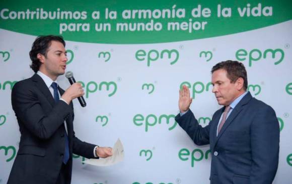 La relación entre el alcalde Daniel Quintero y el exgerente de EPM, Álvaro Guillermo Rendón, se fracturó a comienzos de 2021. FOTO CORTESÍA EPM