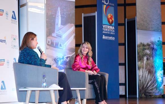 Paula Cortés, presidenta de Anato, confirmó el cierre exitoso de la Vitrina Turística 2021. FOTO: Cortesía