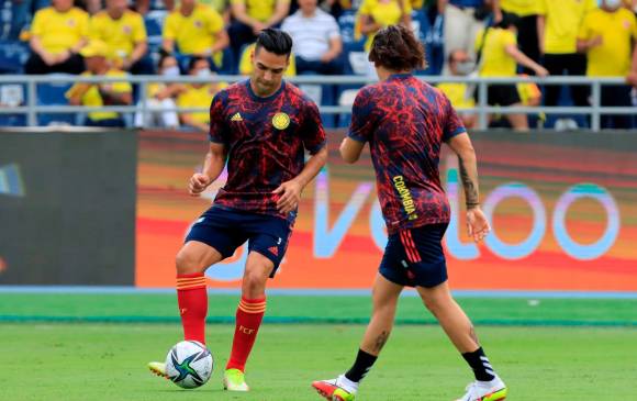 El delantero Radamel Falcao García y el volante Juan Fernando Quintero, inicialistas ante Brasil, también podrían repetir este jueves con Ecuador. FOTO efe