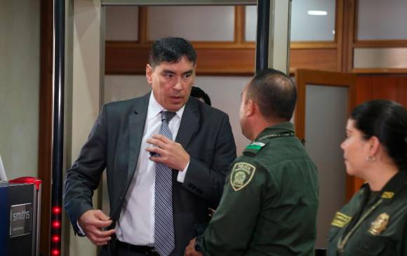 Gabriel Jaimes, el fiscal del caso, culminó la jornada asegurando que Juan Guillermo Monsalve le mintió a la Corte Suprema de Justicia. Foto: Colprensa. 