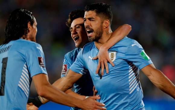 Uruguay llegó a 22 puntos en la Eliminatoria. FOTO EFE