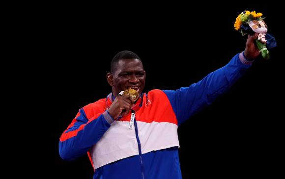 Con 38 años Mijaín López agrandó su hazaña al conseguir su cuarta medalla de oro olímpica. Foto: Getty Images