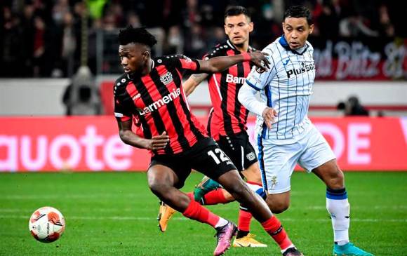 El delantero Luis Fernando Muriel completa su tercera temporada con el Atalanta. Viene subiendo su nivel. FOTO efe