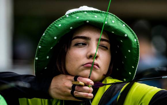 La arquera de 21 años, Valentina Acosta iniciará la representación. Foto: Jaime Pérez.