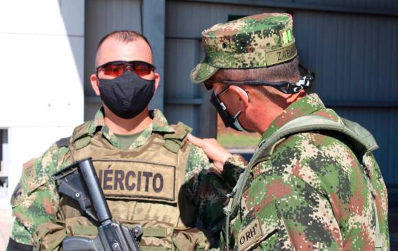 El soldado Guapacho lleva 10 años como soldado profesional y es del departamento del Tolima. Foto: Cortesía
