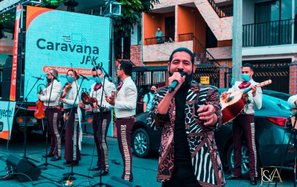 JFK Cooperativa Financiera llega con sus caravanas musicales hasta las comunidades para estar más cerca de sus asociados, ahorradores y clientes. FOTO CORTESÍA