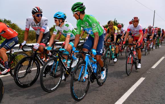 Juan Sebastián Molano, compañero de equipo de Fernando Gaviria, es el encargado de buscar triunfos al sprint. FOTO GETTY