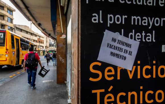 Para el trimestre marzo-mayo de este año la tasa de desempleo en Medellín fue de 17,2 %, según el Dane. FOTO Carlos Velásquez