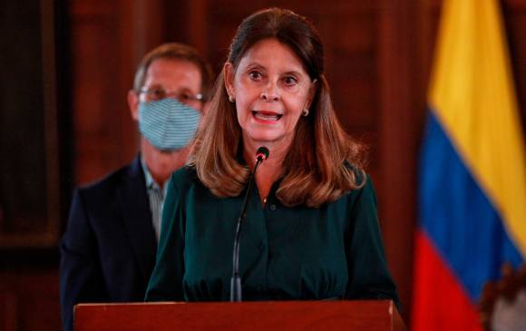 Marta Lucía Ramírez, calificó de "inaceptable" la declaración de Enrique Santiago, secretario de Estado español. FOTO COLPRENSA