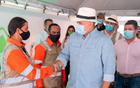 Duque estuvo en la inauguración de Pacífico II. Foto: Cortesía. 